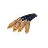 Cinch-Audiokabel 5 m Schwarz 2x Metall-Cinchstecker auf 2x Metall-Cinchstecker