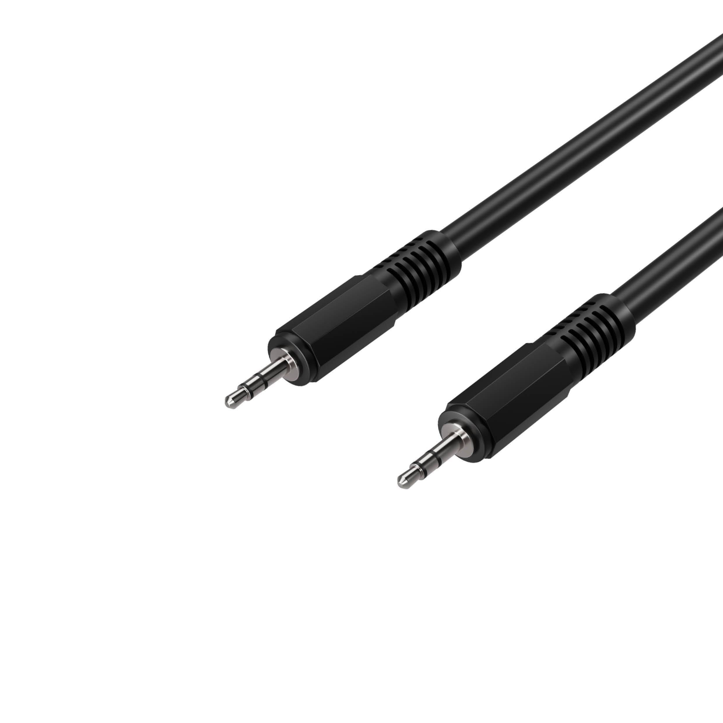 2 Klinkenstecker 3,5mm Stereo, 1,5m-0