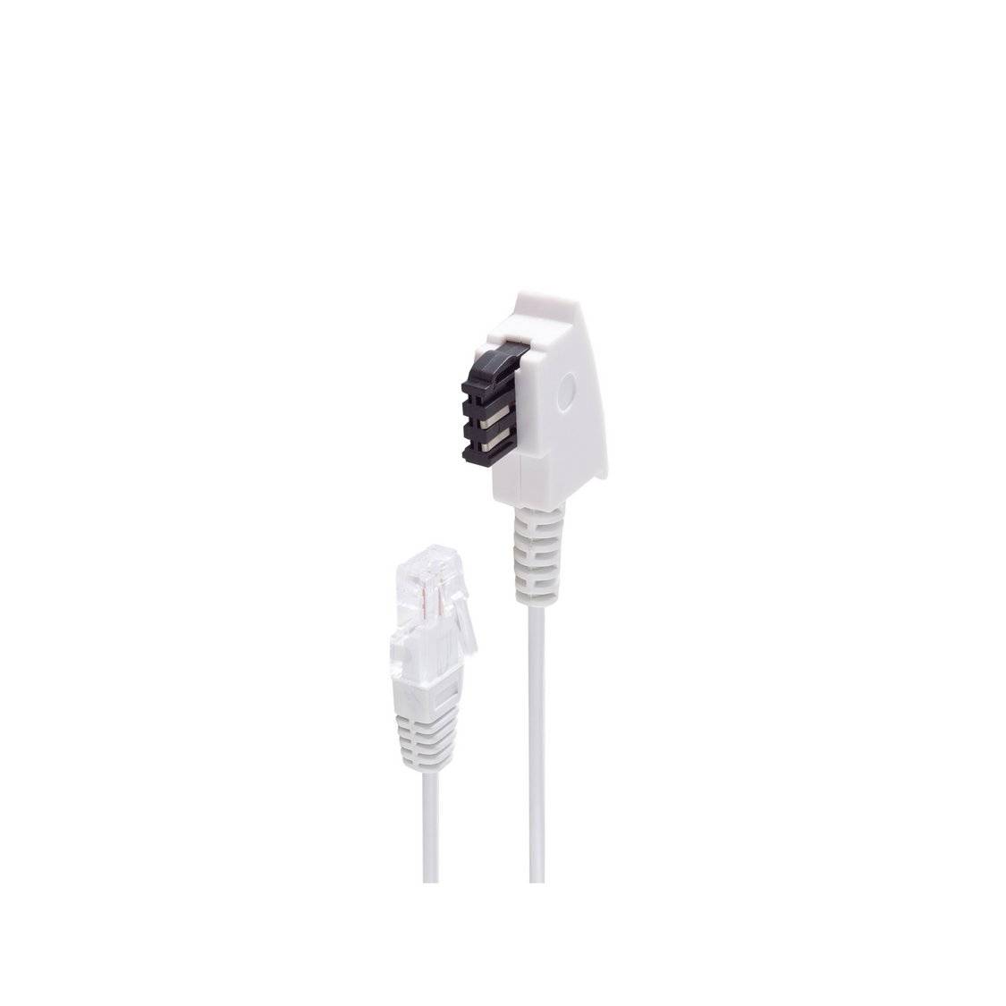 shiverpeaks DSL VDSL Routerkabel TAE-F-Stecker auf RJ45-Stecker Kupfer 20 m Weiß-0