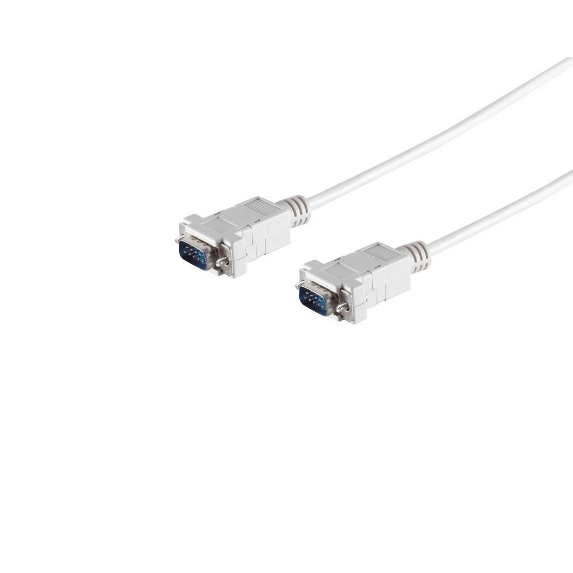 S/CONN SUB-D Anschlusskabel 9-polig Stecker auf Stecker geschirmt mit Schnapphauben 1,8m-0