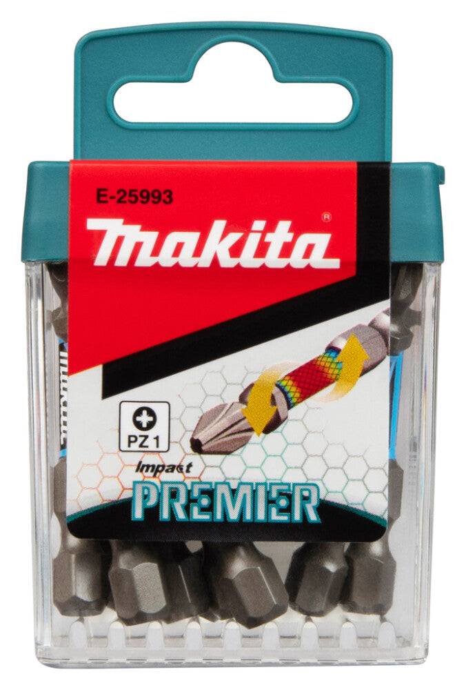 MAKITA E-25993 - Torsion Bit Impact Premier für Schlagschrauber (PZ1 Schraubenkopf | 1/4" Sechskantaufnahme | 10 Stück)-2