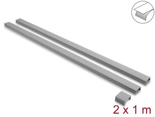 Delock Kabelkanal selbstklebend mit Schiebedeckel 40 x