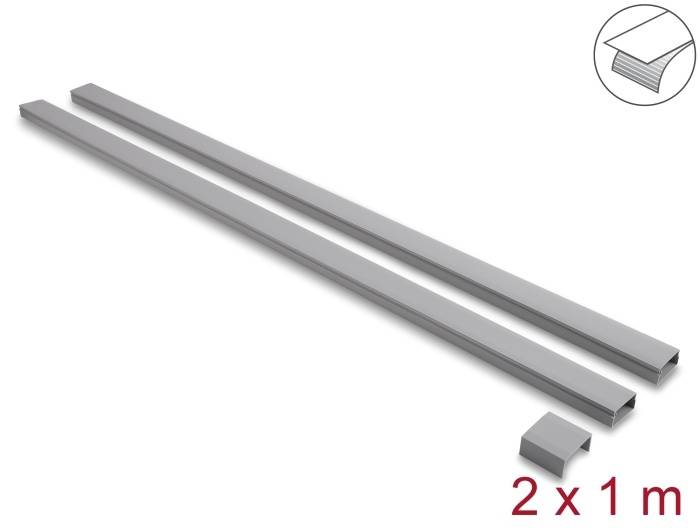 Delock Kabelkanal selbstklebend mit Schiebedeckel 30 x-0
