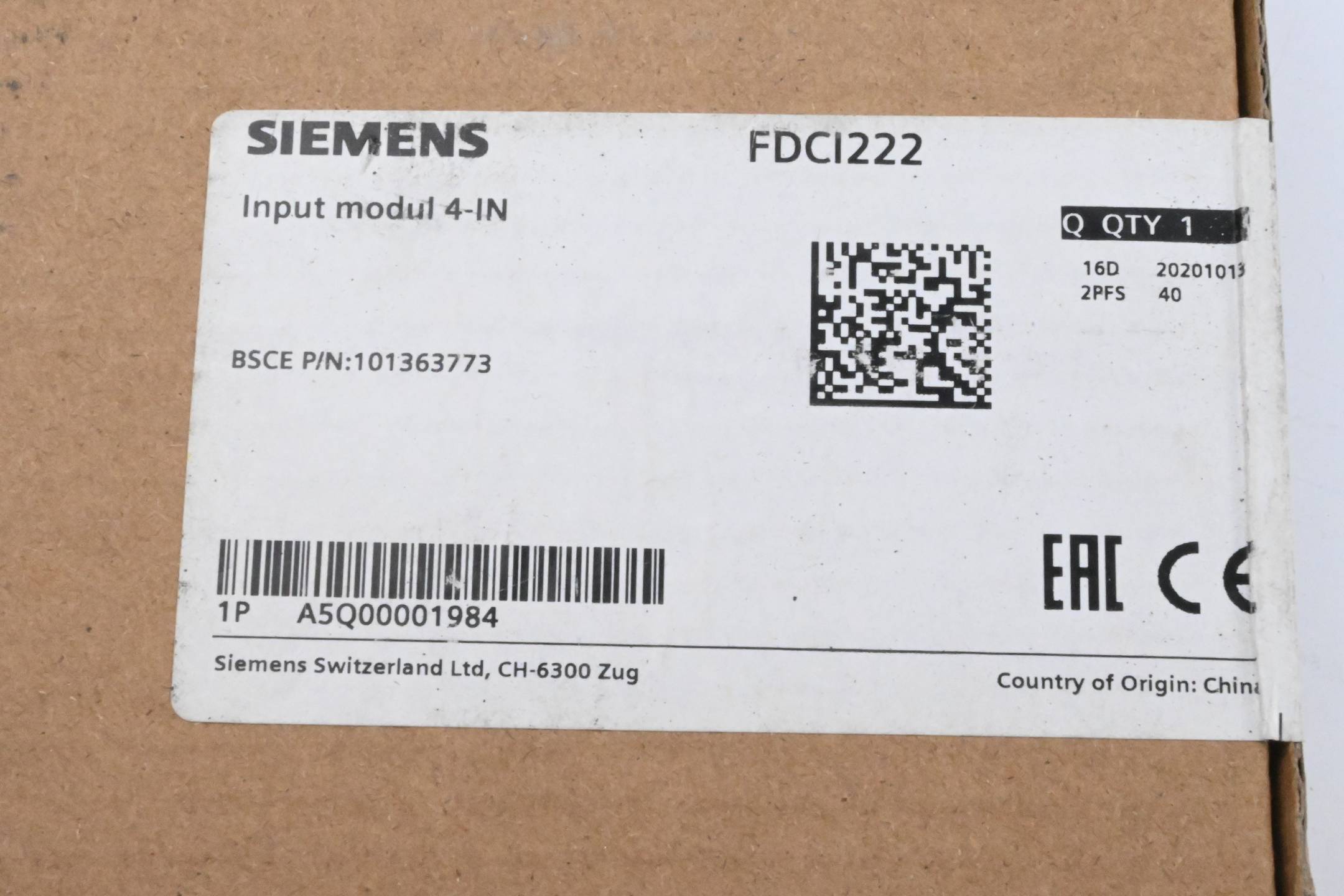 Siemens Eingabebaustein FDCI222 ( A5Q00001984 )-1