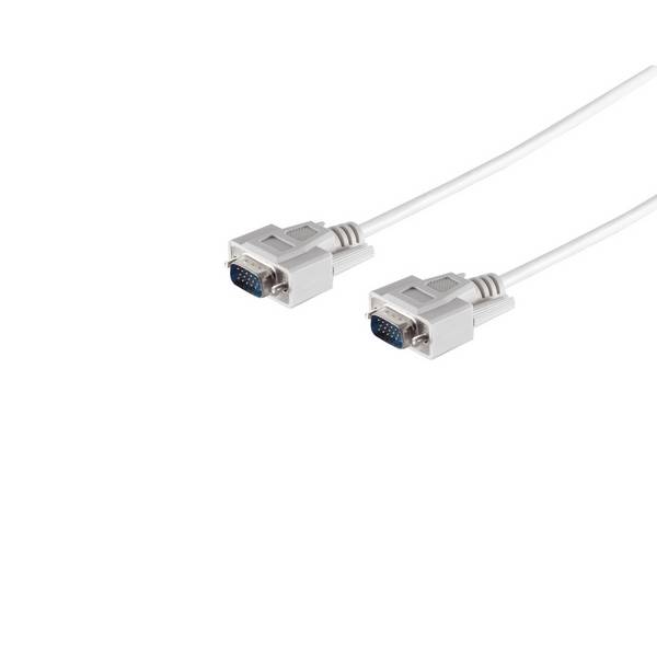 KABELBUDE.EU VGA-Monitorkabel VGA-Stecker auf VGA-Stecker AWG 28 geschirmt 1:1 5 m