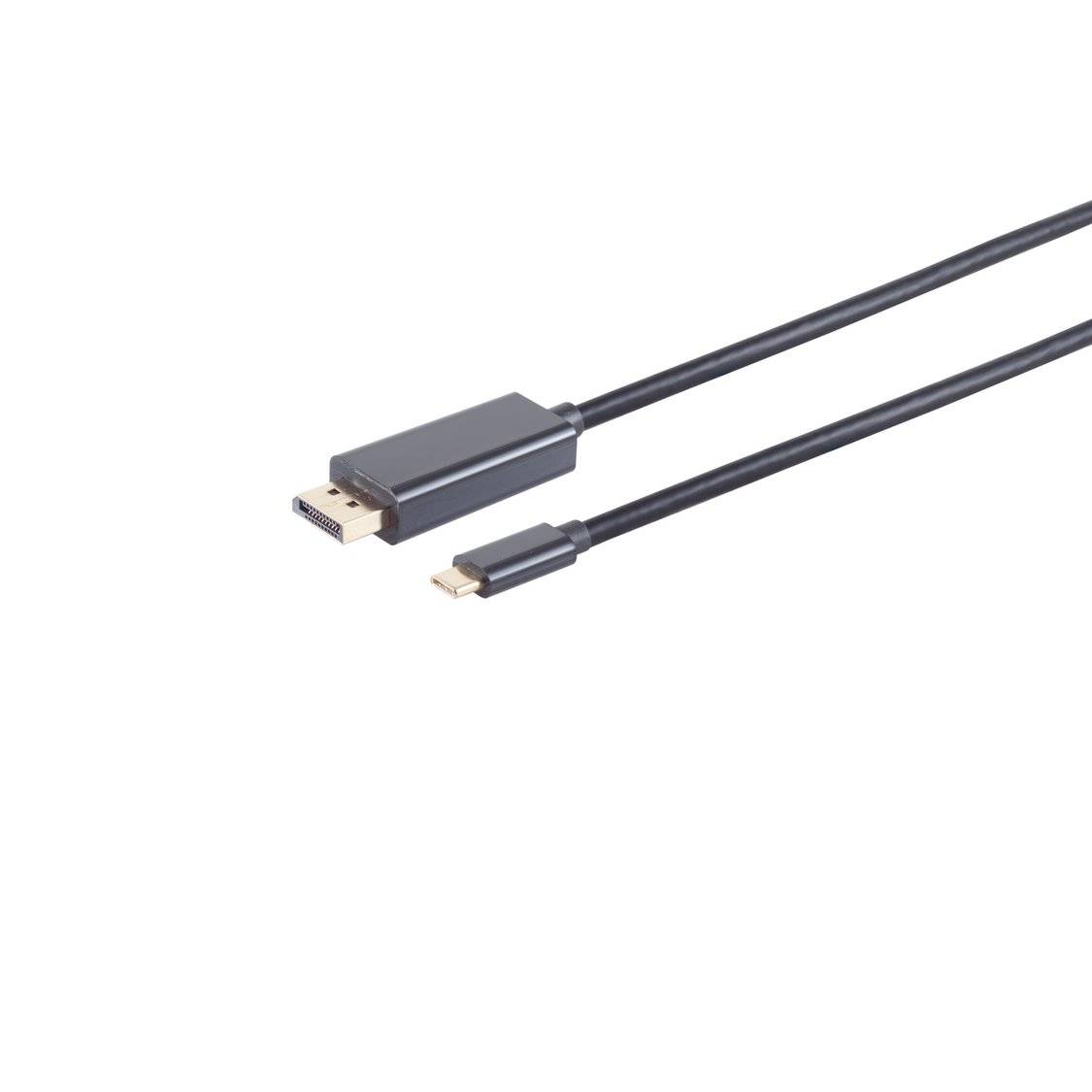 DisplayPort auf USB-C Kabel Adapter Stecker 1m 60Hz vergoldete Kontakte 4K-0