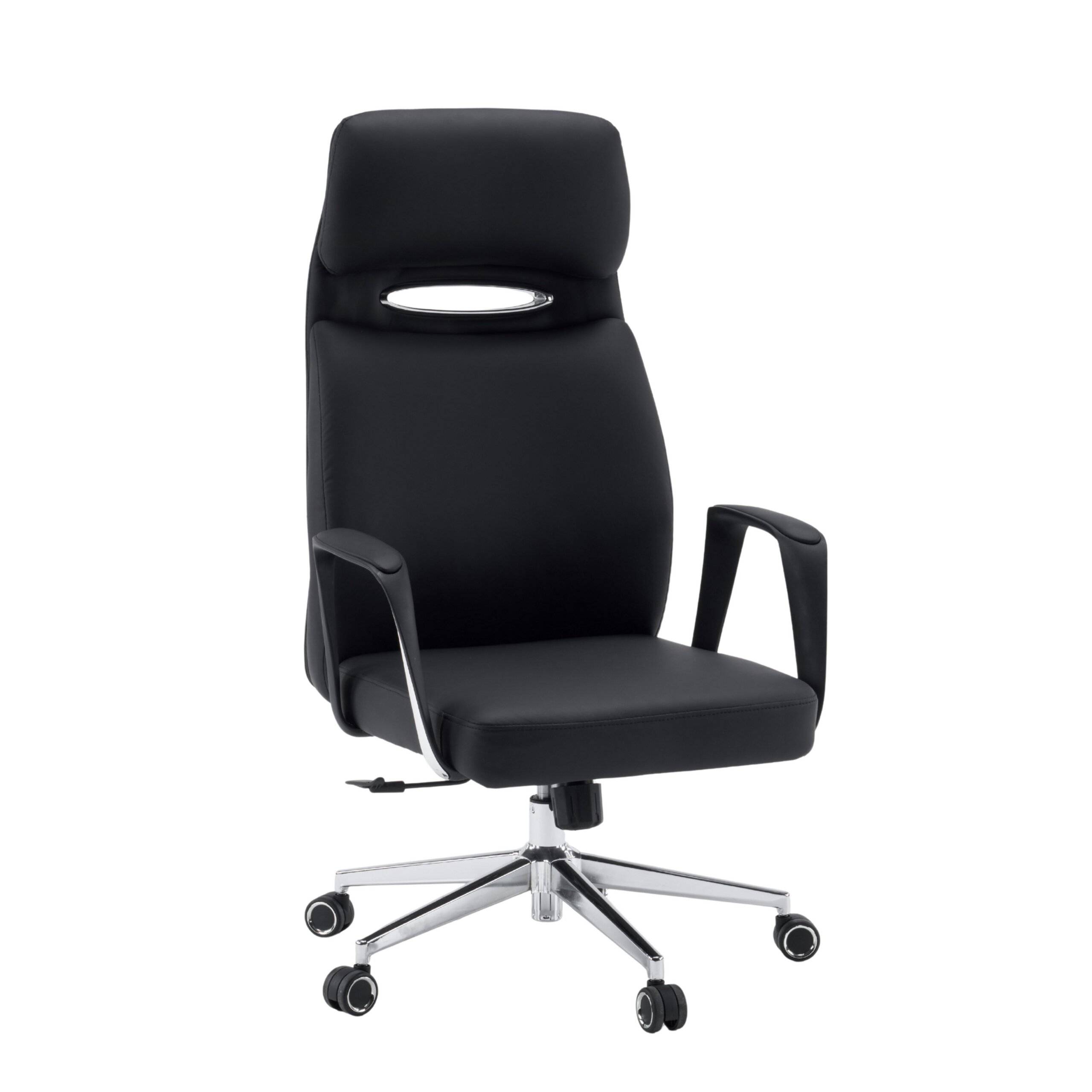 Chefsessel Bürostuhl Velvet Eco Kunstleder schwarz hjh OFFICE-0