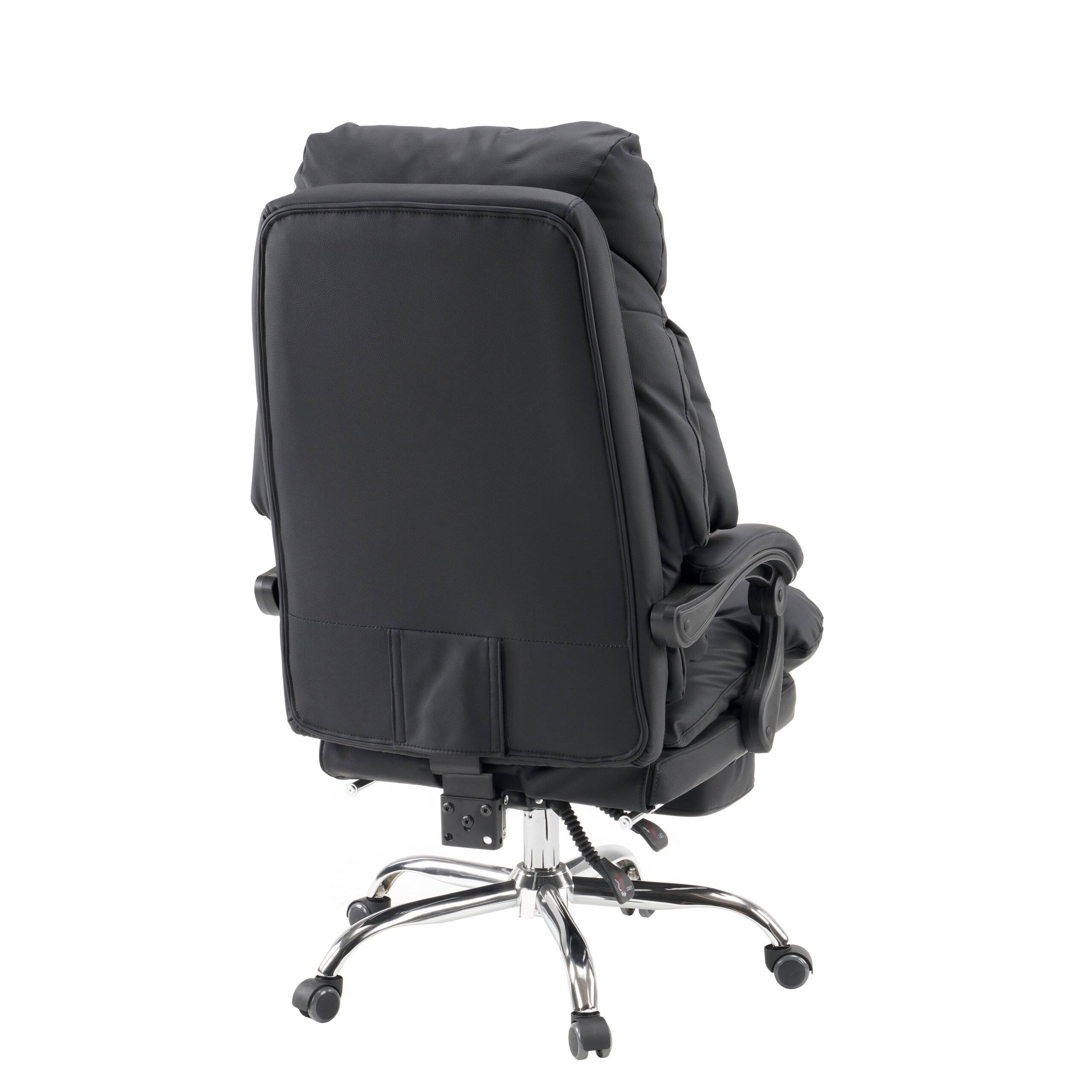 Chefsessel Drehstuhl Relax Legoro mit Fußablage Kunstleder schwarz MyBuero-2
