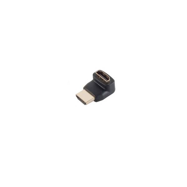 shiverpeaks HDMI-Winkeladapter HDMI-Stecker auf HDMI-Buchse Abgang oben vergoldet Schwarz