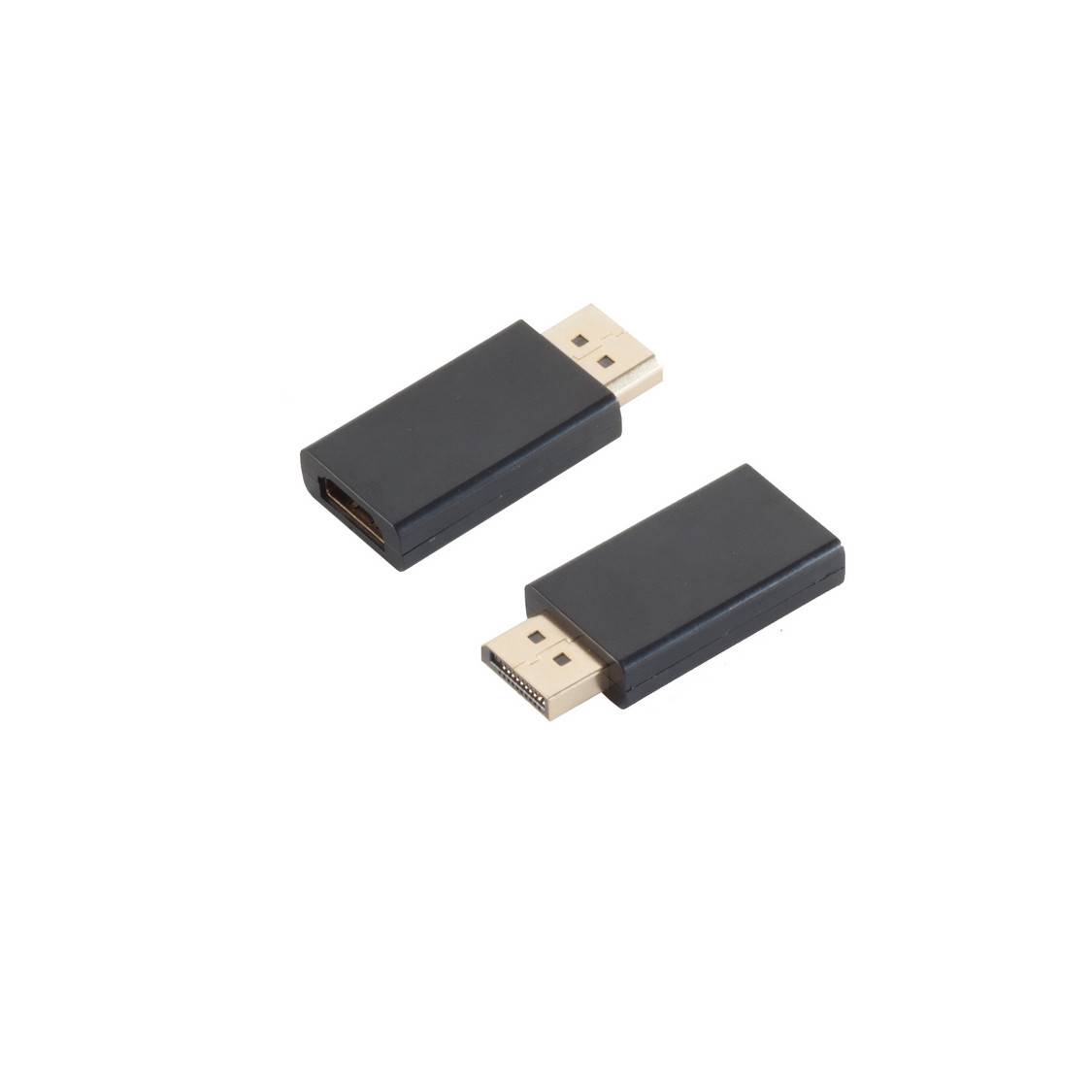 shiverpeaks DisplayPort-HDMI-Adapter DisplayPort-Stecker auf HDMI-Buchse vergoldet Schwarz-0