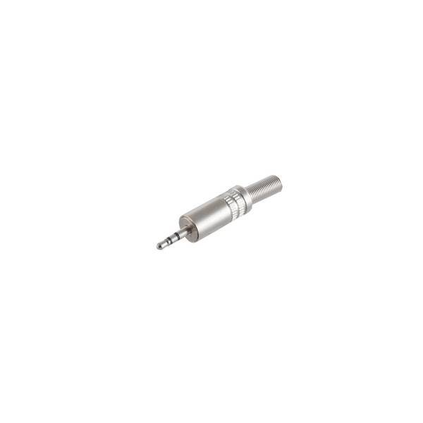 KABELBUDE.EU Klinkenstecker 2,5 mm Stereo Lötanschluss für Audiogeräte Metallisch