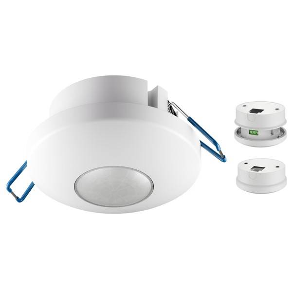 Goobay Bewegungsmelder 2in1 Weiß, Aufputz & Unterputz, PIR 360°, 8 m Reichweite, IP20-0