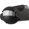 Goobay Bewegungsmelder Schwarz, neigbar, 140° PIR Sensor, 12 m Reichweite, IP44, LED geeignet