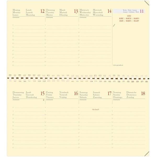 Kalender Planital 8,8x17cm Marlow bordeaux 2027-1