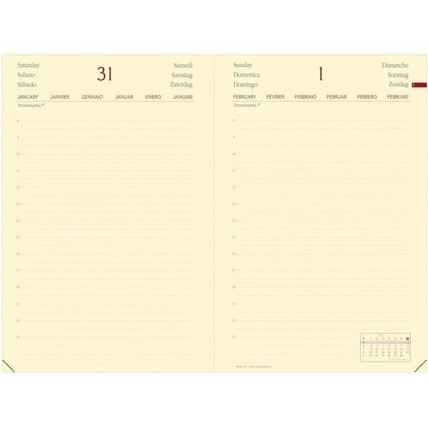 Buchkalender Daily 21 13x21cm Silk schwarz 2027-1