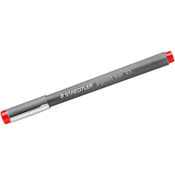 STAEDTLER - pigment liner 0.5mm rot-0