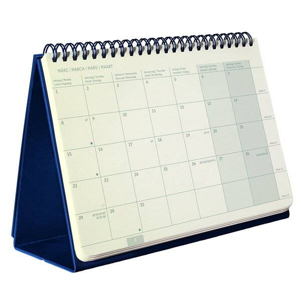 sigel Tischkalender Conceptum 2027, ca. DIN A5 quer, blau-0