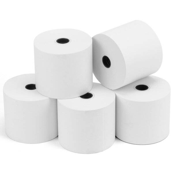 Papierrolle 57/40 mm 1 Pack mit 5 Rollen Inhalt