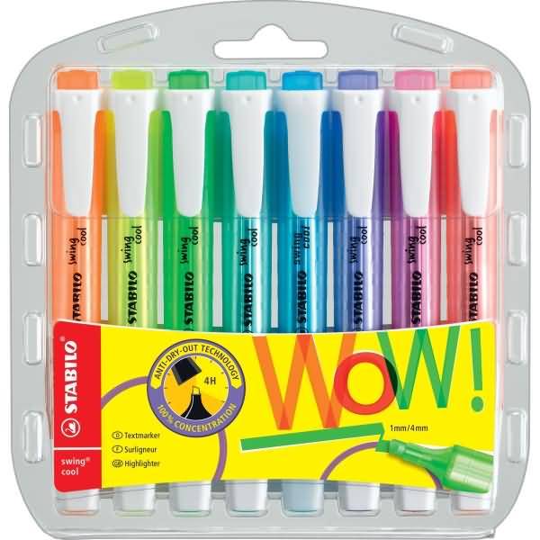 Textmarker swing cool Etui VE=8 Stück-0