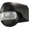 Goobay Bewegungsmelder Schwarz, neigbar und schwenkbar, 180° PIR Sensor, 12 m Reichweite, IP44