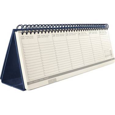 sigel Tischkalender Conceptum, 2027, Querformat, blau