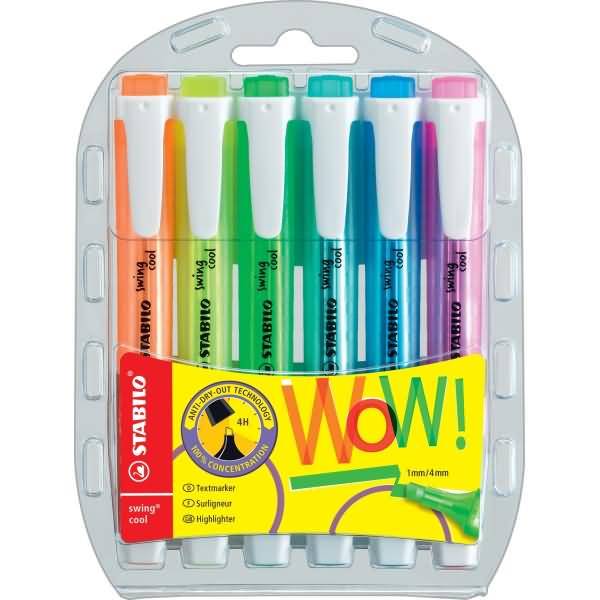 Textmarker swing cool Etui VE=6 Stück-0