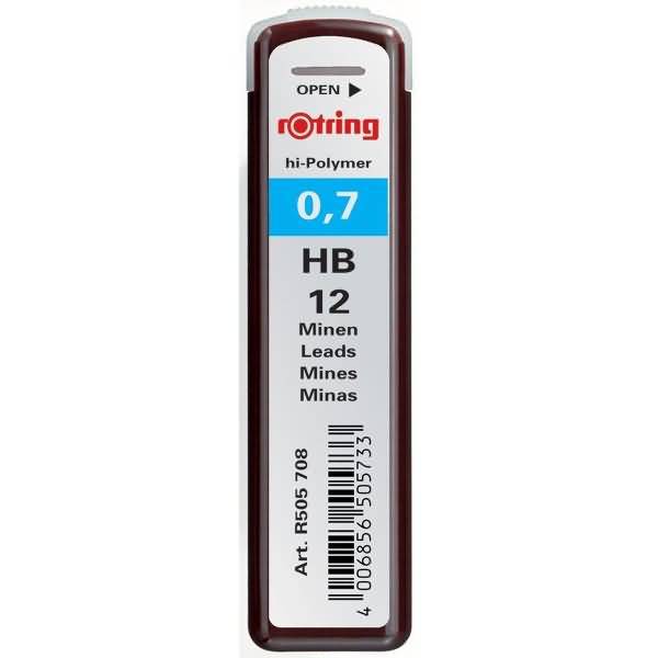 Feinminen hi-polymer 0,7mm HB schwarz VE=12 Stück