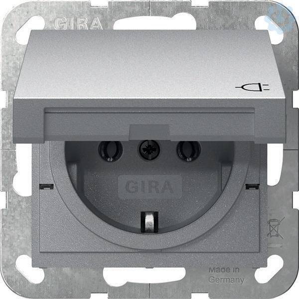 GIRA - Steckdose SCHUKO 445426 KD System 55 F Alu-1