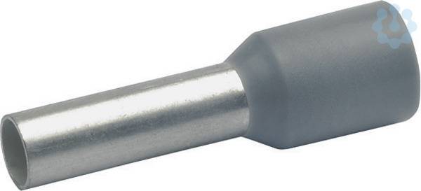 Aderendhülse 4qmm 47410 isoliert galvan. verzinnt grau 17mm-0