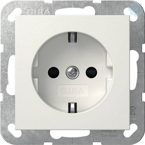 GIRA - 445303 SCHUKO STK SH System 55 Reinweiß-1