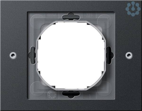 GIRA TX_44, Anthrazit, Thermoplast, konventionell, 110 mm, 86 mm, 1,63 cm-1