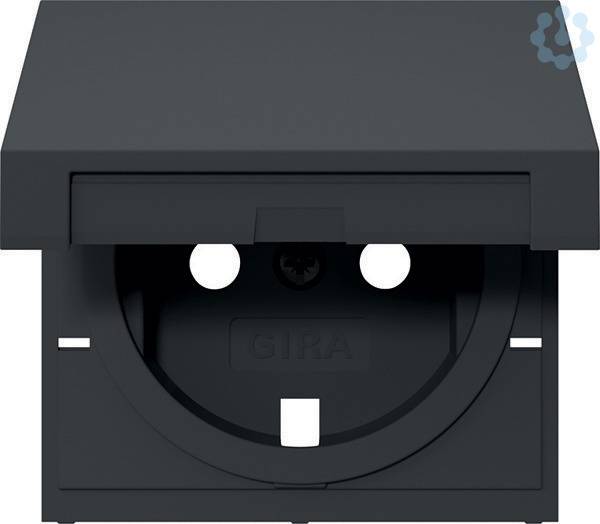 Abd. SCHUKO-Steckd. KD 492228 System 55 Anthrazit-1