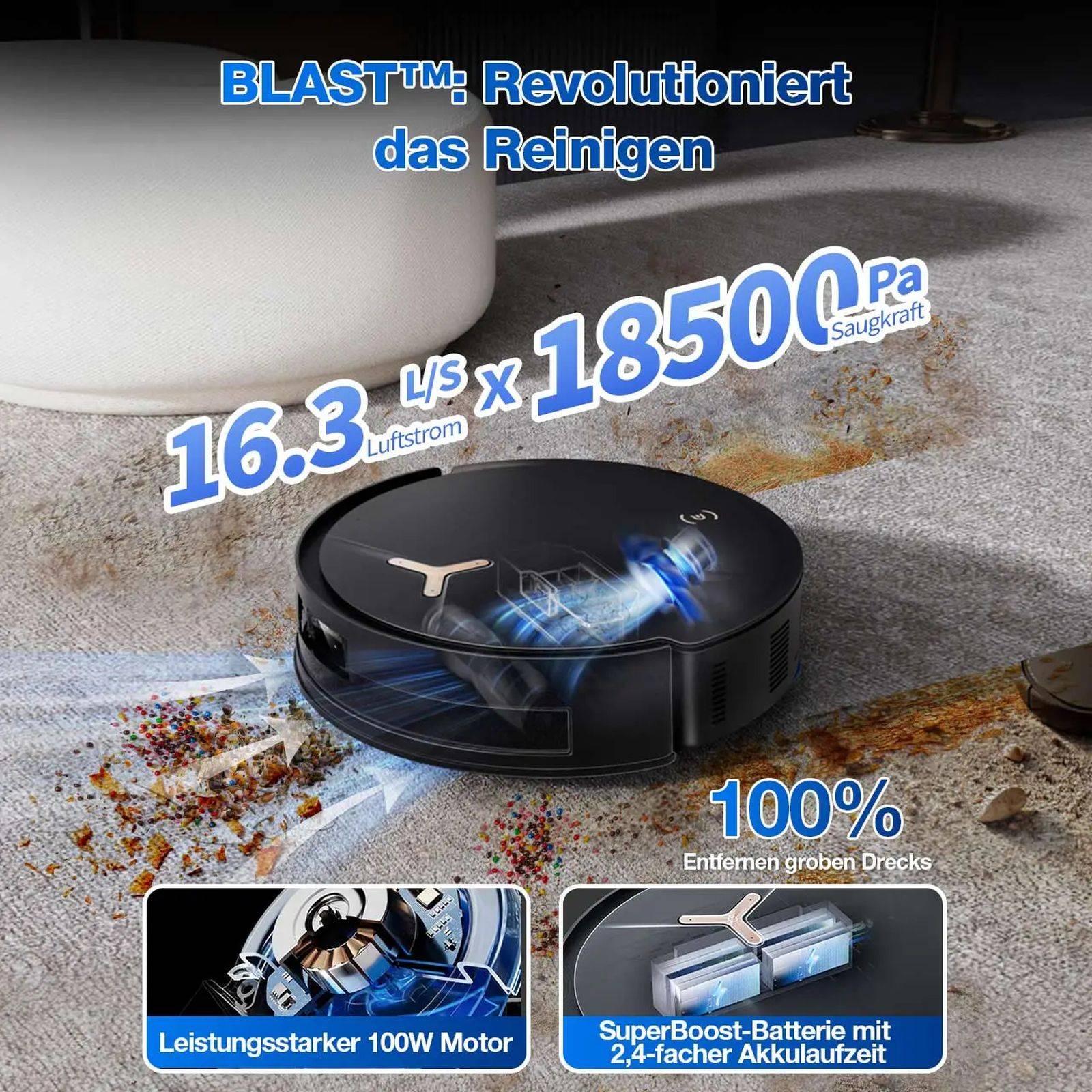 Ecovacs Deebot Saugroboter T50 MAX PRO OMNI Gen2 black (DEX54-21EC-GEN2)-1