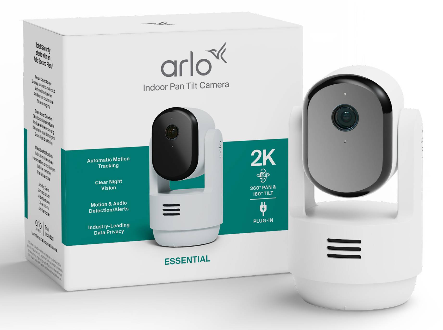 ARLO Essential 3 - Netzwerk-Überwachungskamera - PTZ - Innenbereich - Farbe (Tag&Nacht)-0