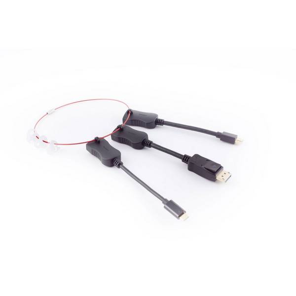 shiverpeaks HDMI-A-Adapter-Set DisplayPort/Mini-DP/USB-C-Stecker auf HDMI-A-Buchse 4K 60Hz