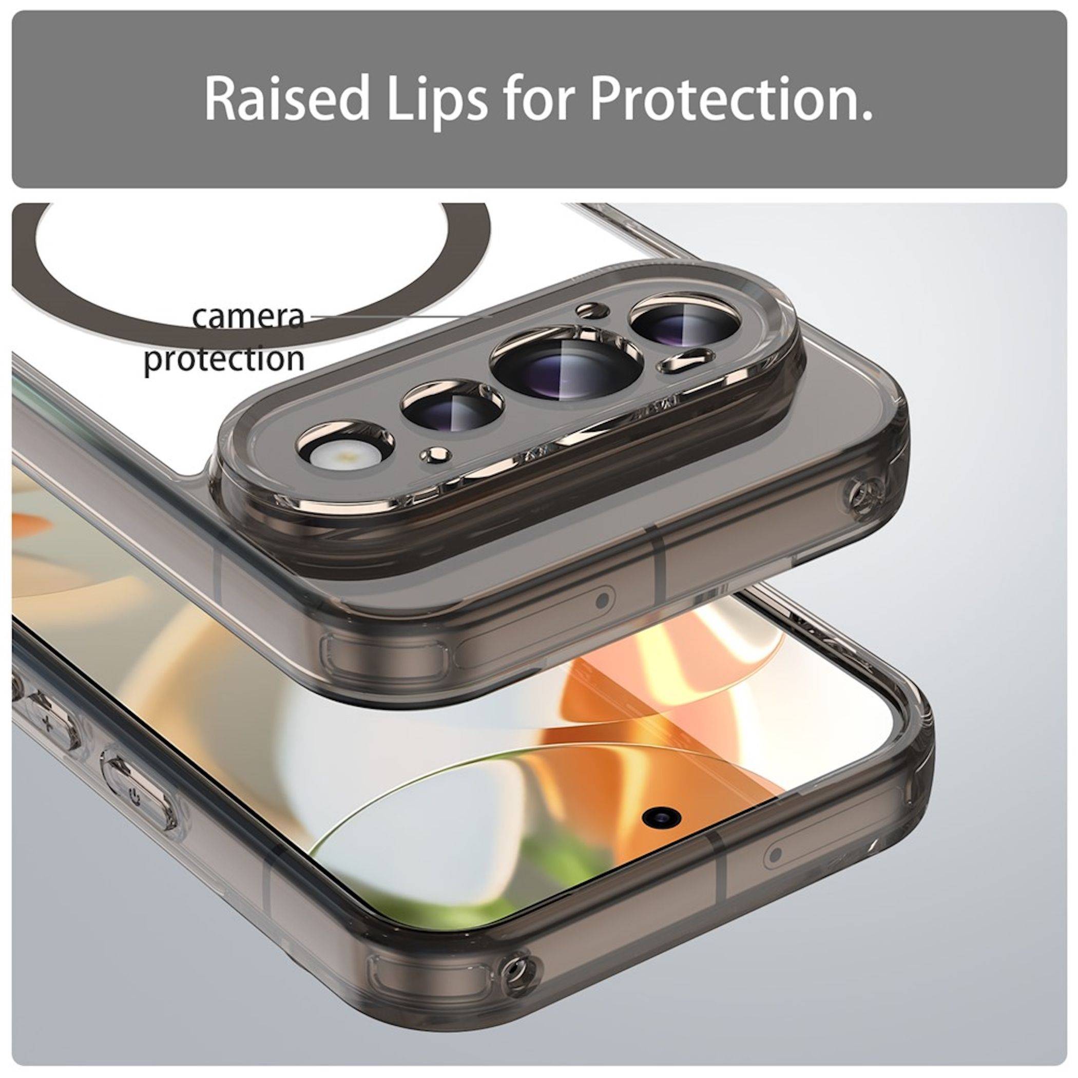 MagSafe Magnet Handyhülle für Google Pixel 11 Kameraschutz Hard Case Schwarz-4