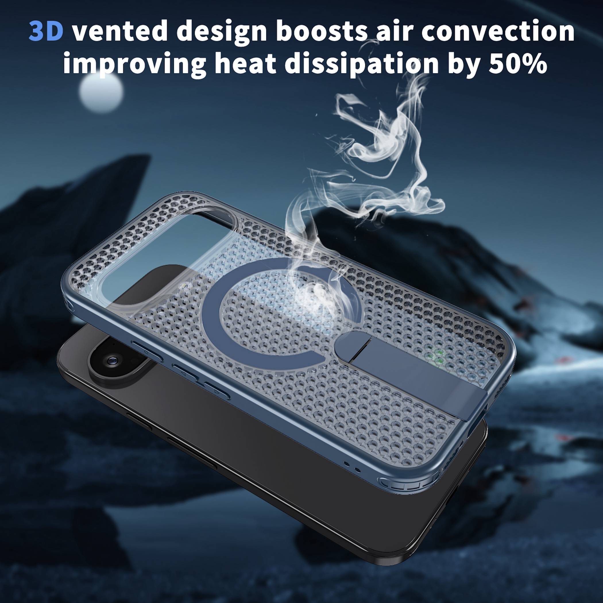 Handyhülle Magnetische Kickstand Silikon für Google Pixel 11 Pro XL TPU / PC-1
