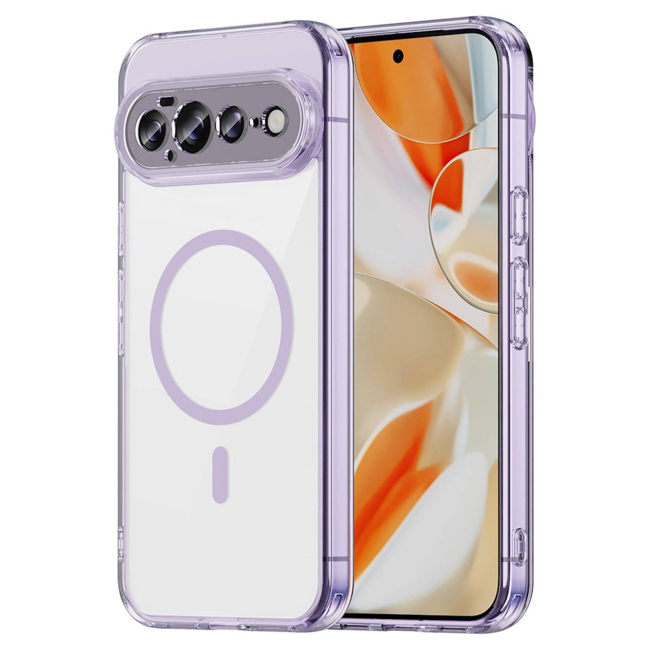 MagSafe Magnet Handyhülle für Google Pixel 11 Pro Kameraschutz Hard Case Lila-0