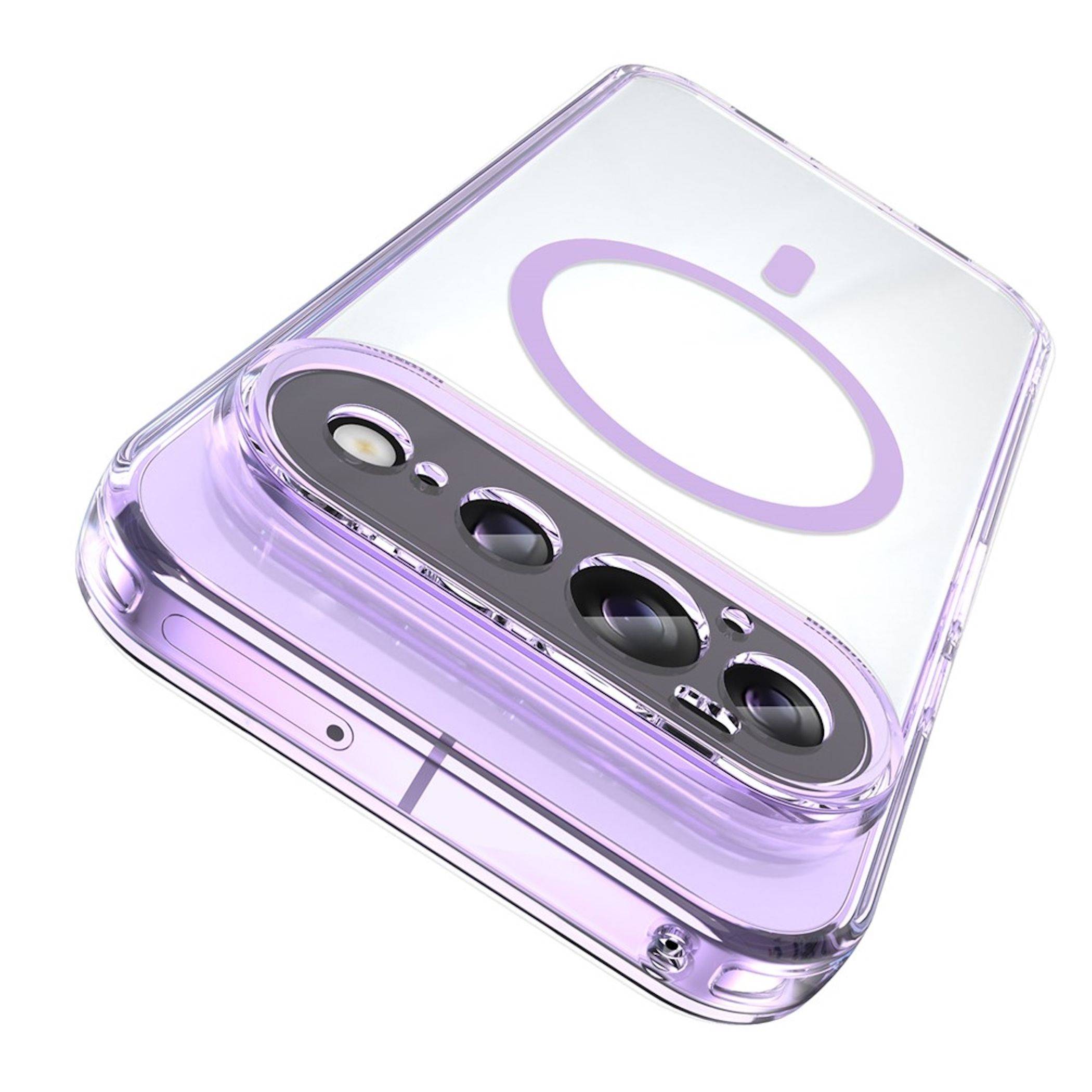 MagSafe Magnet Handyhülle für Google Pixel 11 Pro Kameraschutz Hard Case Lila-1