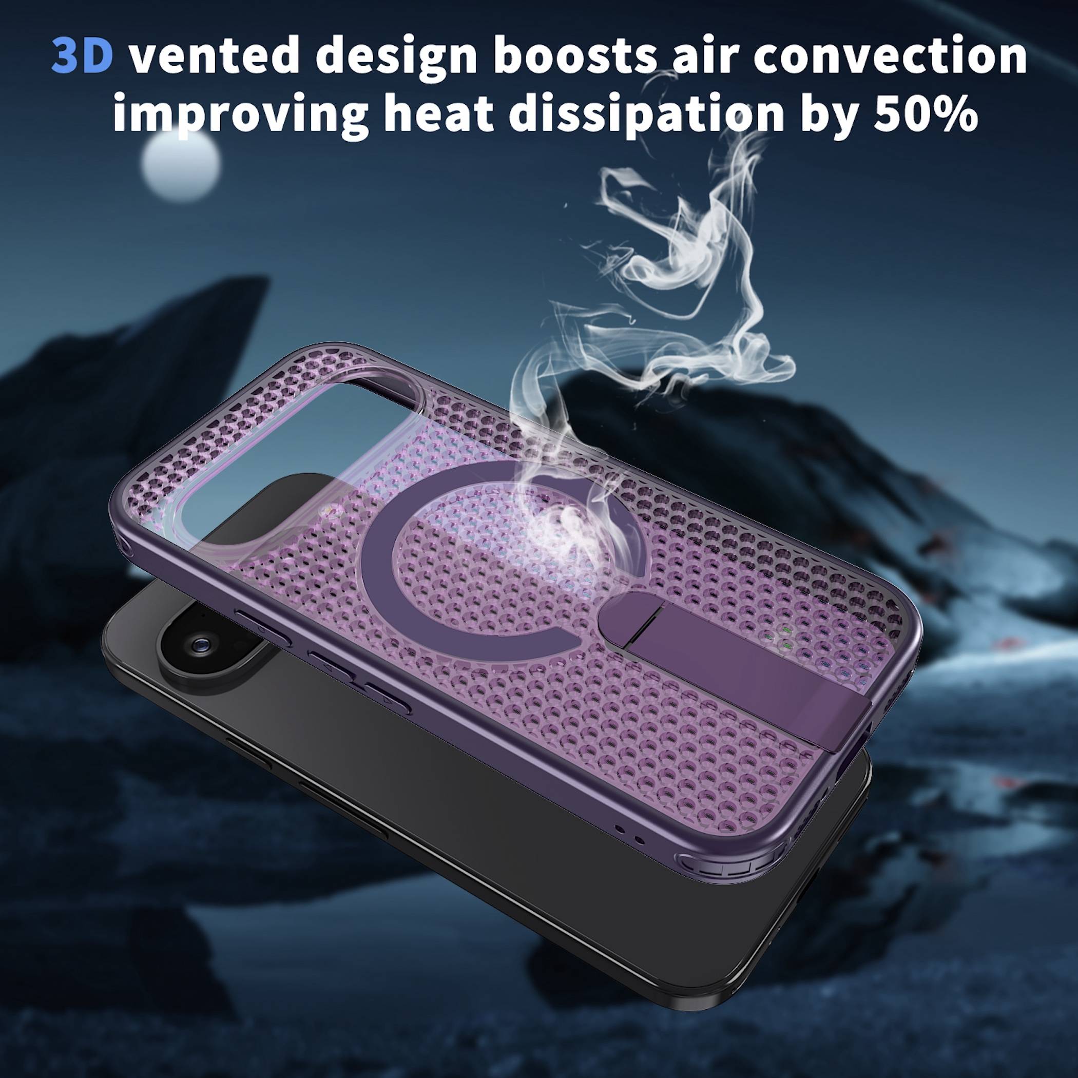 Handyhülle Magnetische Kickstand Silikon für Google Pixel 11 Pro XL TPU / PC-1