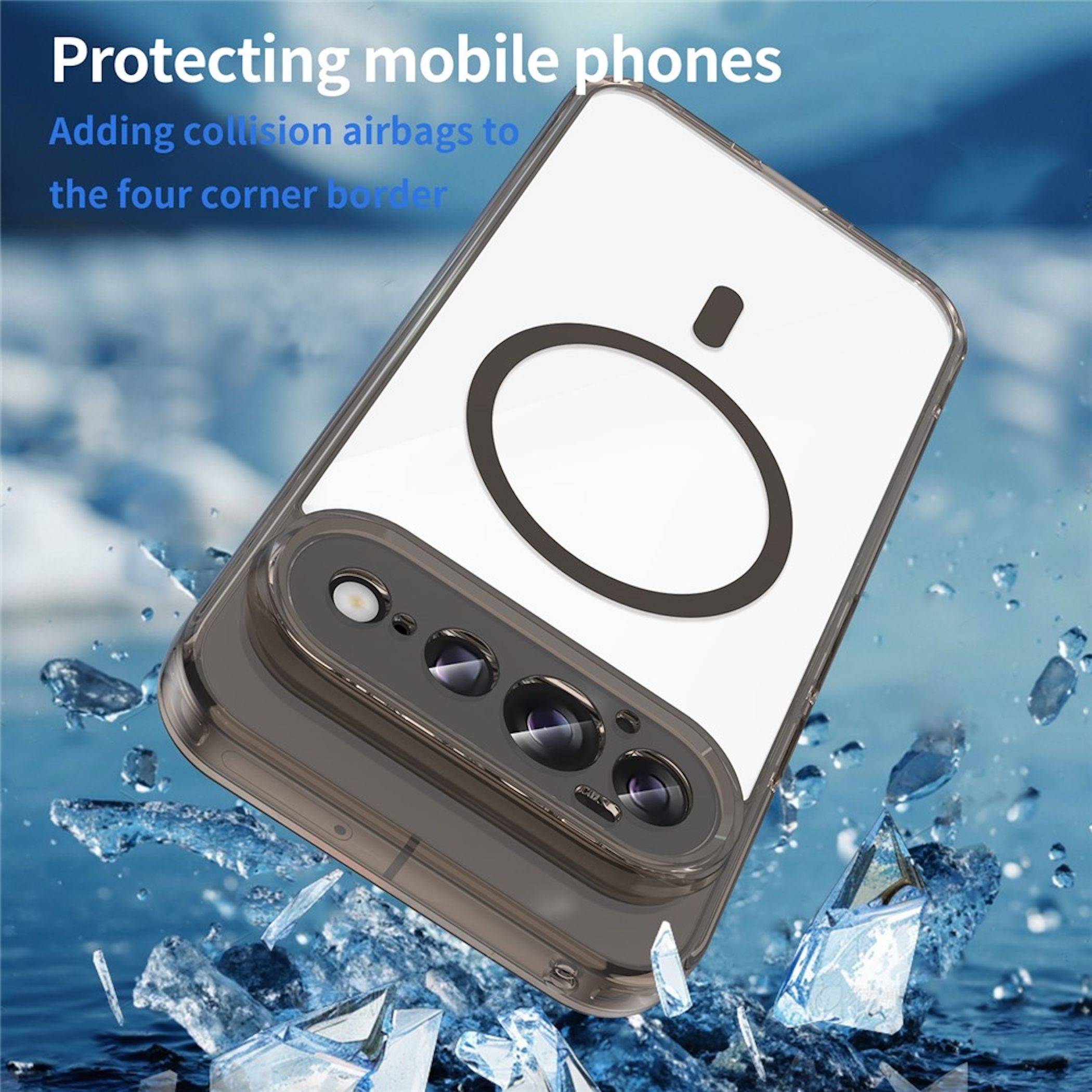 MagSafe Magnet Handyhülle für Google Pixel 11 Pro Kameraschutz Hard Case Schwarz-4