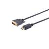 S/CONN DisplayPort auf DVI Adapterkabel DisplayPort-Stecker auf DVI-D-Stecker 24+1 vergoldet, 5m