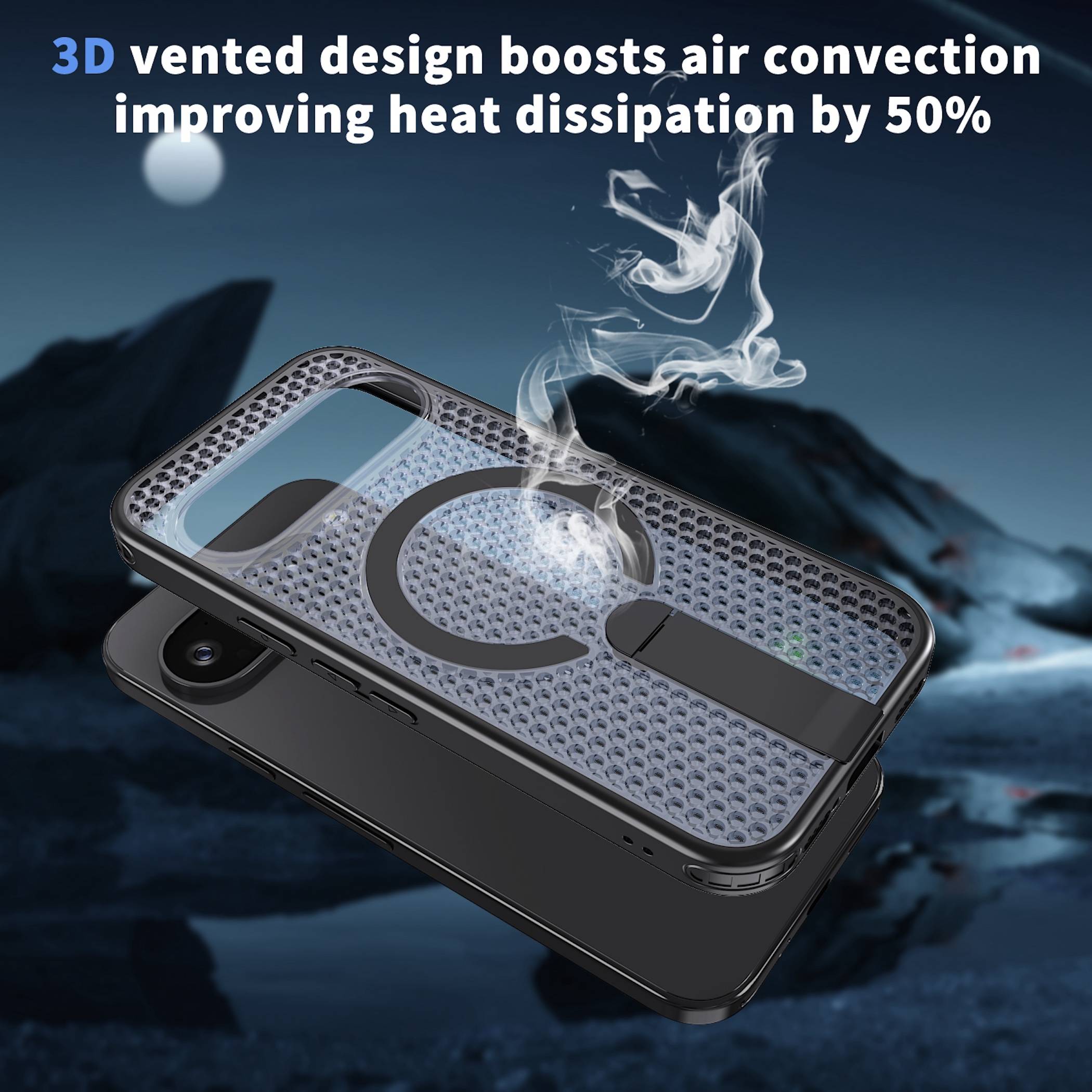 Handyhülle Magnetische Kickstand Silikon für Google Pixel 11 Pro XL TPU / PC-1