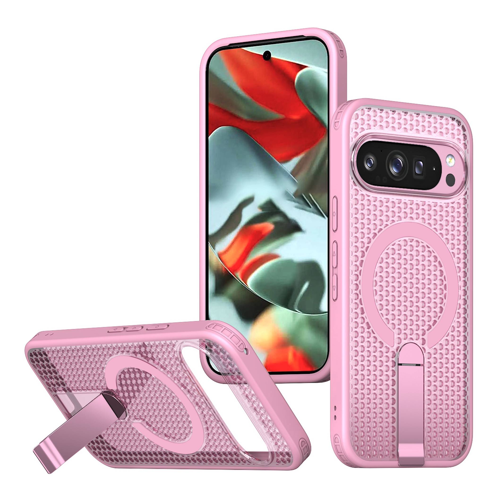 Handyhülle Magnetische Kickstand Silikon für Google Pixel 11 Pro XL TPU / PC-0