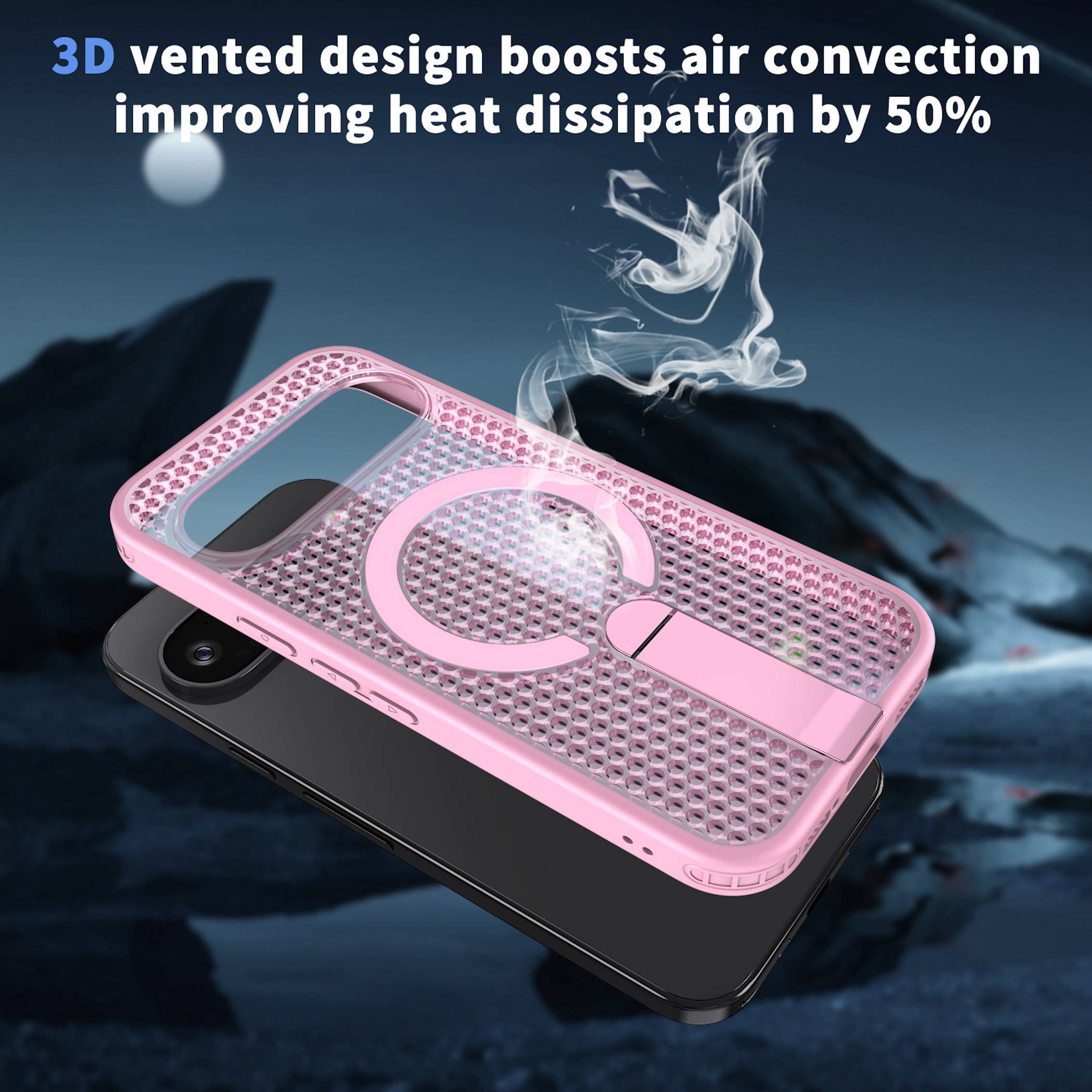 Handyhülle Magnetische Kickstand Silikon für Google Pixel 11 Pro XL TPU / PC-1