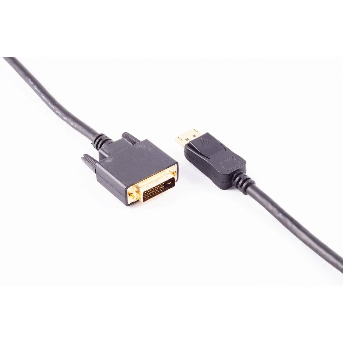 Displayport Stecker 20p / DVI 24+1 Stecker 5m shiverpeaks Adapterkabel vergoldet-2