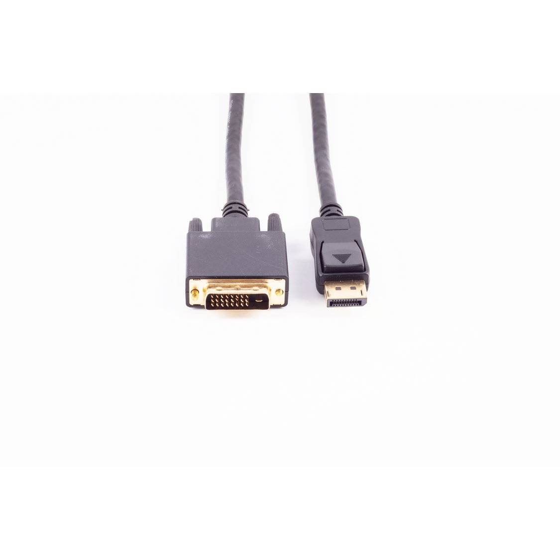 Displayport Stecker 20p / DVI 24+1 Stecker 5m shiverpeaks Adapterkabel vergoldet-3