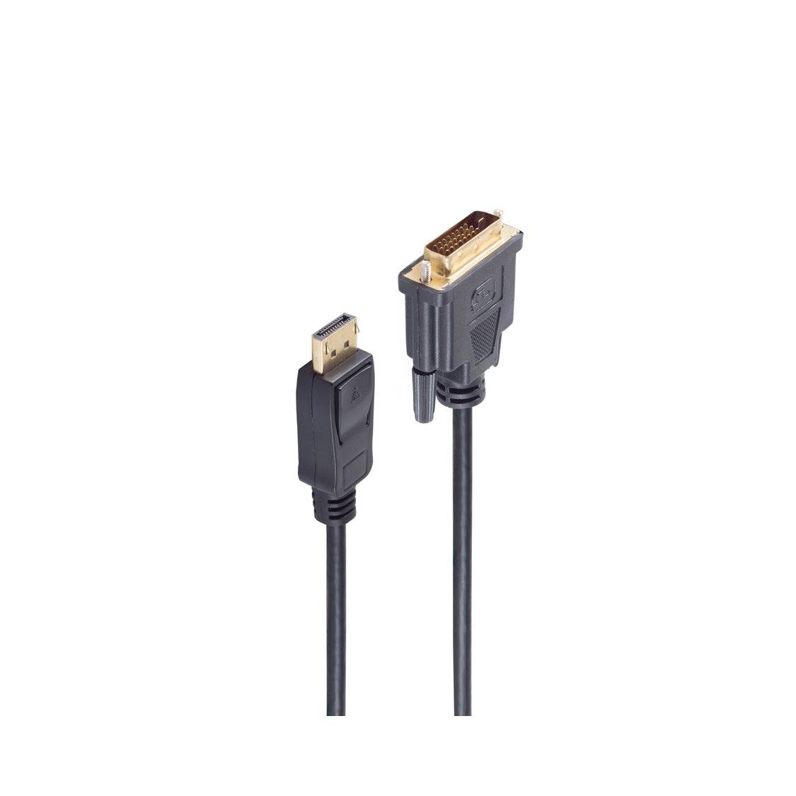 Displayport Stecker 20p / DVI 24+1 Stecker 5m shiverpeaks Adapterkabel vergoldet-0