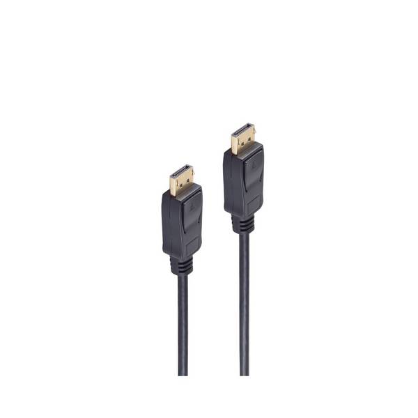 shiverpeaks DisplayPort-Kabel DisplayPort-Stecker auf DisplayPort-Stecker 4K 60Hz vergoldet, 10m