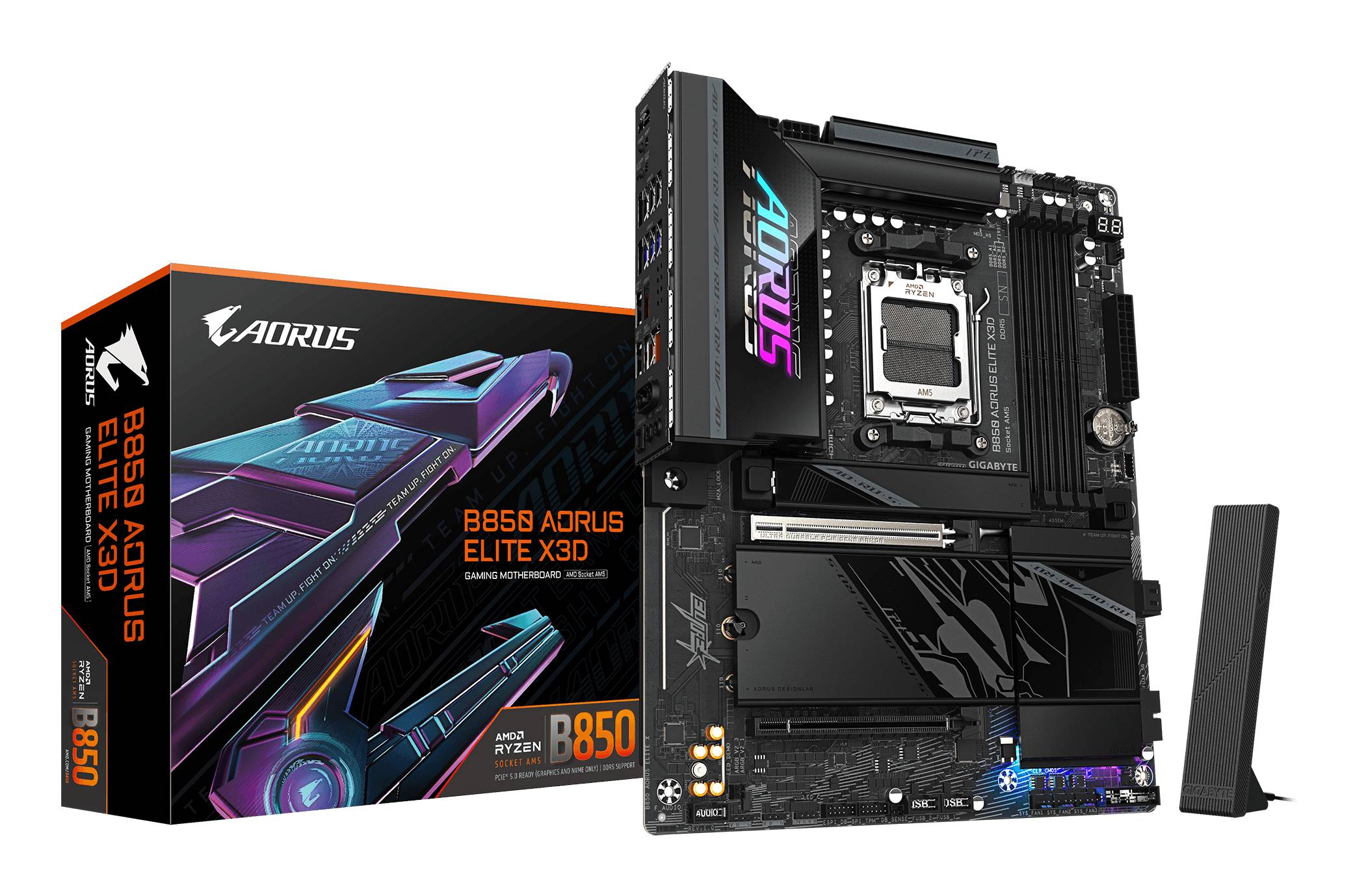 Gigabyte B850 Aorus Elite X3D AM5 - Mainboard - AMD Sockel AM5 (Ryzen Zen4)-0